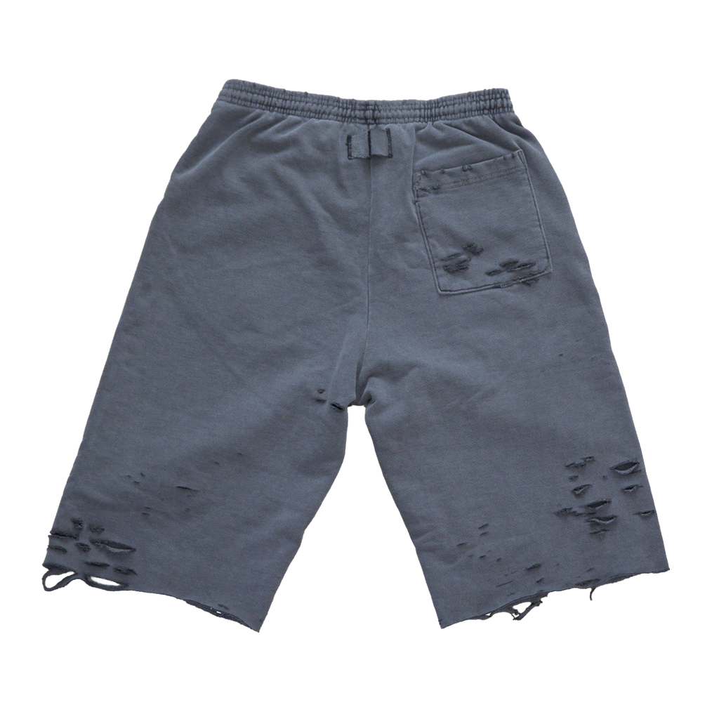 Sweat Shorts Grey Distressed (M)
