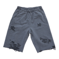 Sweat Shorts Grey Distressed (M)