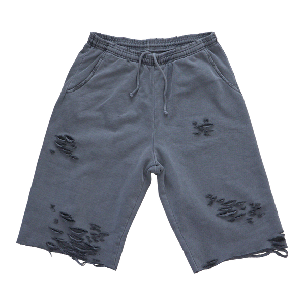 Sweat Shorts Grey Distressed (M)