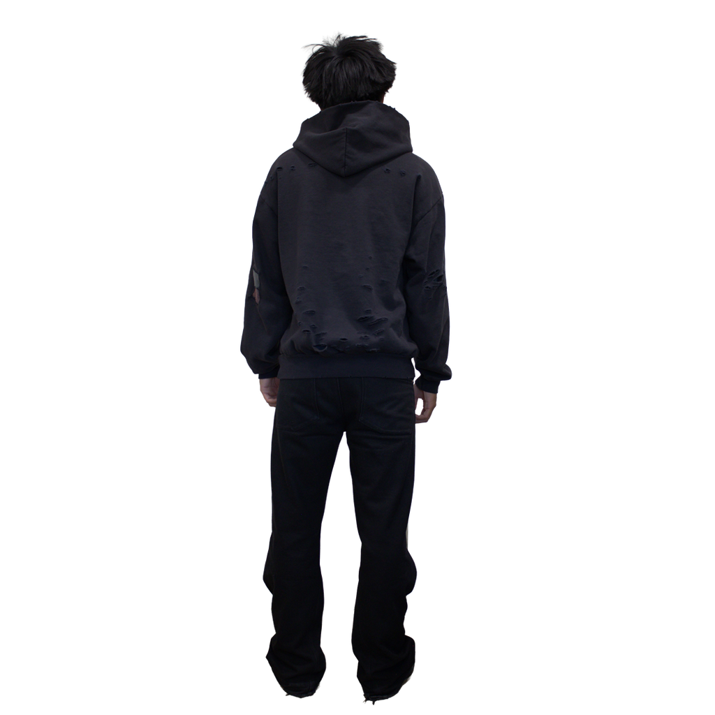 Patchwork Black Distressed (S)