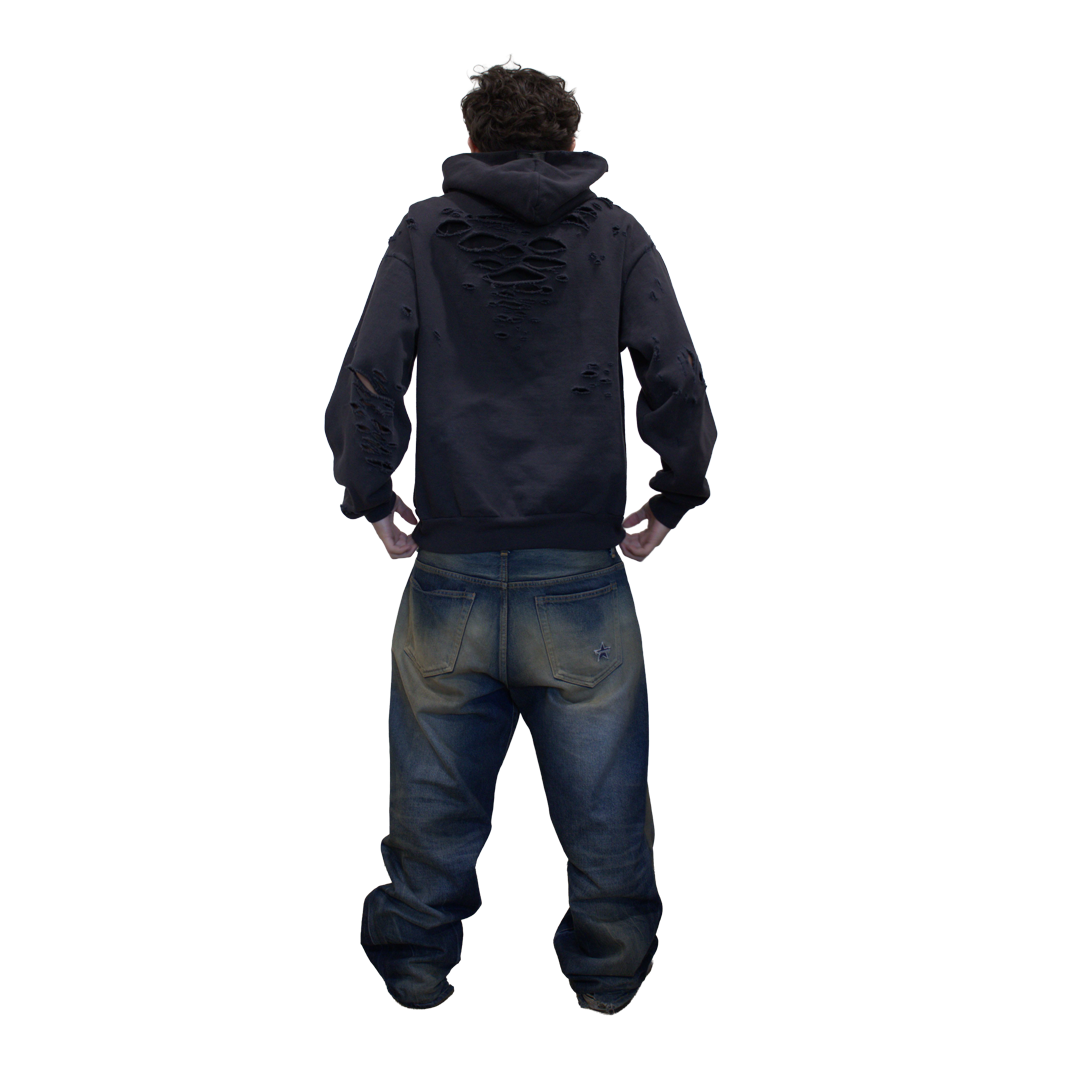 Ultra Black Distressed (M)